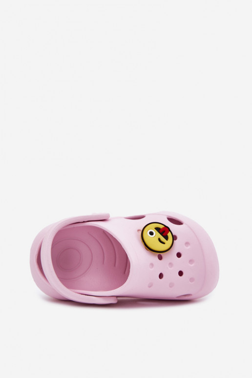 Čības Bērnu apavi Vieglas čības uz pirksta Z Przypinką LEMIGOSE 880 Rozā krāsas