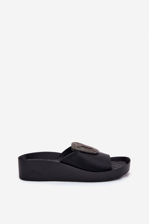 Čības ar ornamentiem KV51-028 Melns    Čības ar ornamentiem KV51-028 Melns