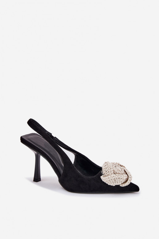 augstpapēžu kurpes ar ornamentiem owe Melns Anodera augstpapēžu kurpes ar ornamentiem owe Melns Anodera