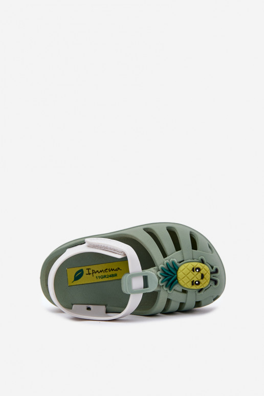 sandales Bērnu apavi ar lipīgām aizdarēm Owoce 83615 Ipanema Summer XIV Baby Zaļas krāsas sandales Bērnu apavi ar lipīgām aizdarēm Owoce 83615 Ipanema Summer XIV Baby Zaļas krāsas