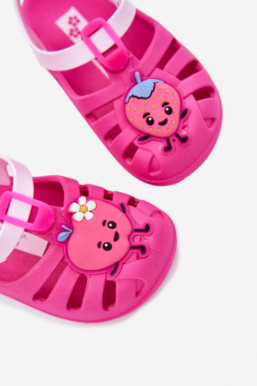 sandales Bērnu apavi ar lipīgām aizdarēm Owoce 83615 Ipanema Summer XIV Rozā krāsas sandales Bērnu apavi ar lipīgām aizdarēm Owoce 83615 Ipanema Summer XIV Rozā krāsas