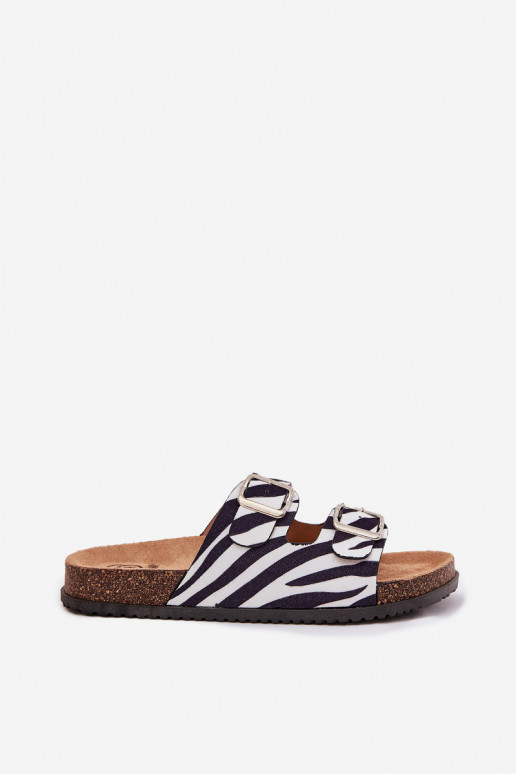 sieviešu čības ar sprādzēm Zebra Oliena sieviešu čības ar sprādzēm Zebra Oliena