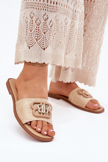 zempapēžu sieviešu čības  Detalem smilšu krāsas Nenitta