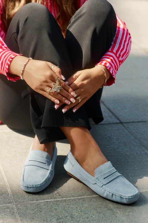 Zamša mokasīni Big Star zilā krāsā Zamša mokasīni Big Star zilā krāsā