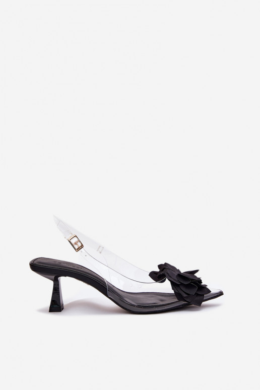  sandales ar papēdi   Melns Risalie