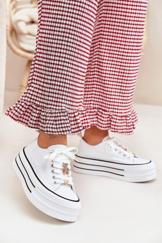 sieviešu puszābaki ar platformu Ze Zelta krāsasmi Przypinkami baltas krāsas Fiorina sieviešu puszābaki ar platformu Ze Zelta krāsasmi Przypinkami baltas krāsas Fiorina