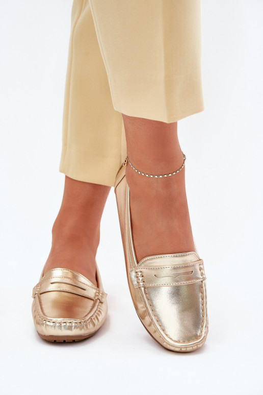  Eko   Mokasīni Zelta krāsas Lenvie
