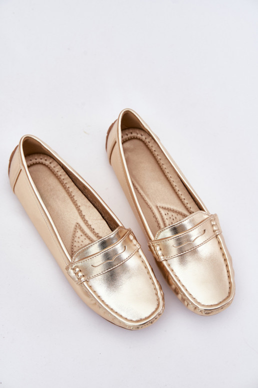  Eko   Mokasīni Zelta krāsas Lenvie