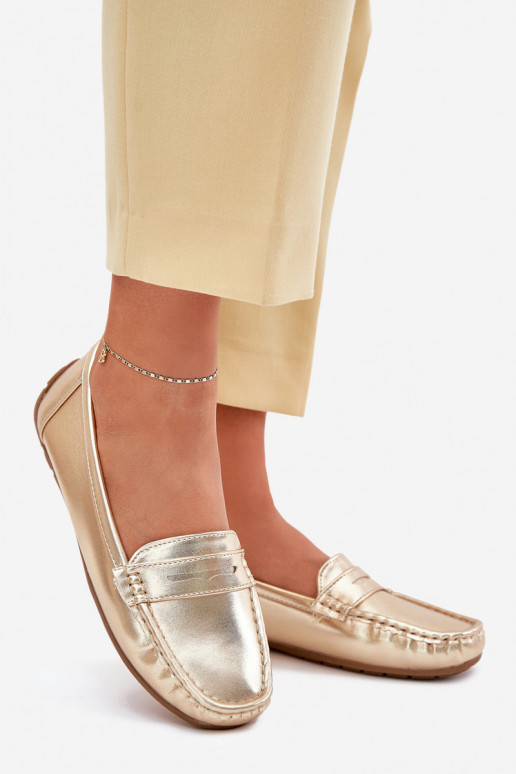  Eko   Mokasīni Zelta krāsas Lenvie