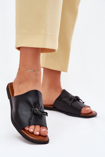 sieviešu čības ar platiem papēžiem  Melns Norela