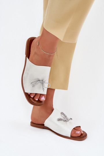 sieviešu čības ar platiem papēžiem  Sudraba krāsas Norela