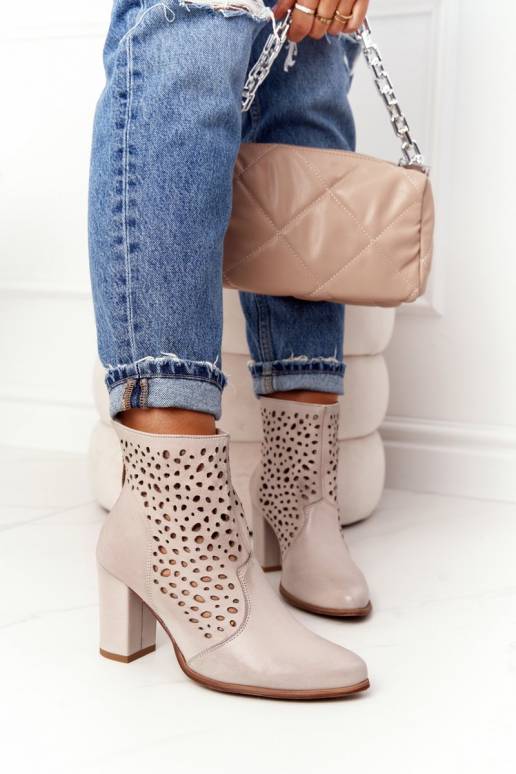 Dabīgas ādas Sieviešu puszābaki ar... Dabīgas ādas Sieviešu puszābaki ar...