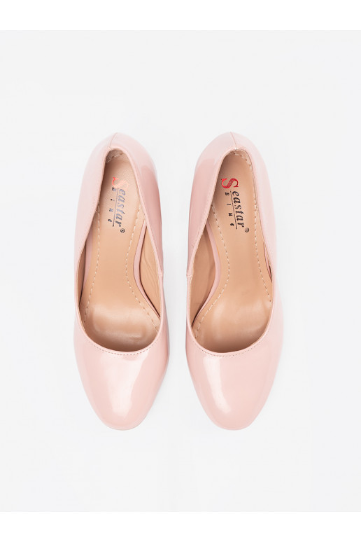 Rozā krāsas ļakoti Kurpes