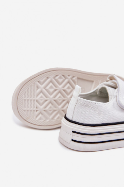 Bērnu brīvā laika apavi Ze Złotą Przypinką  baltas krāsas Solena