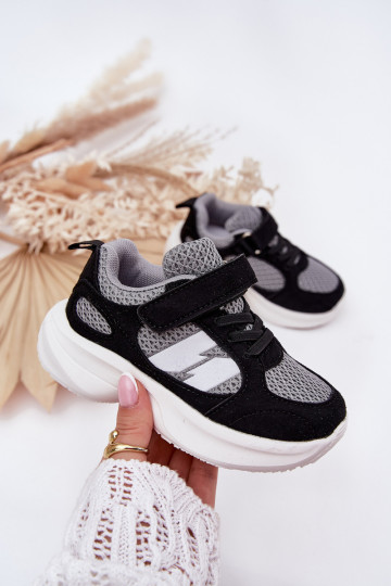 sporta apavi  modeļa apavi Bērnu apavi ar lipīgām aizdarēm -Pelēkas krāsas Selinea