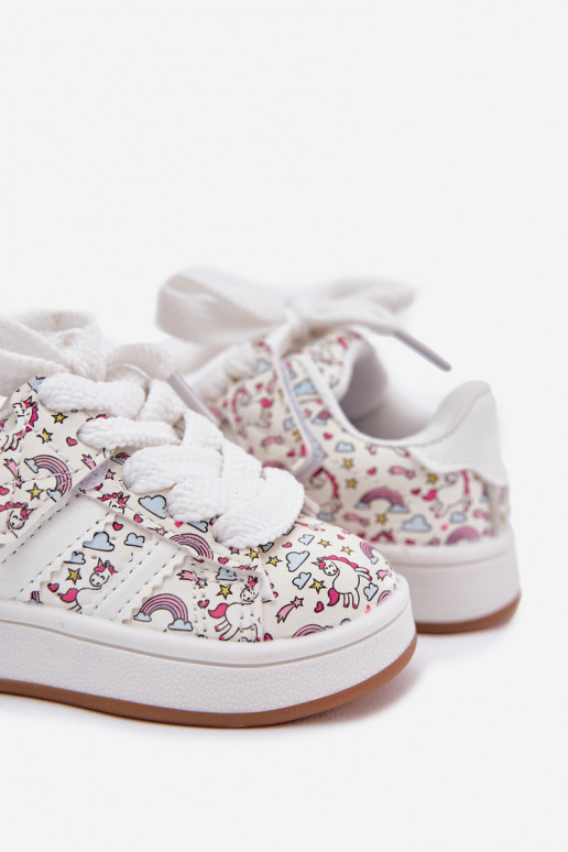 sporta apavi Bērnu  Jednorożca baltas krāsas Ilana sporta apavi Bērnu  Jednorożca baltas krāsas Ilana