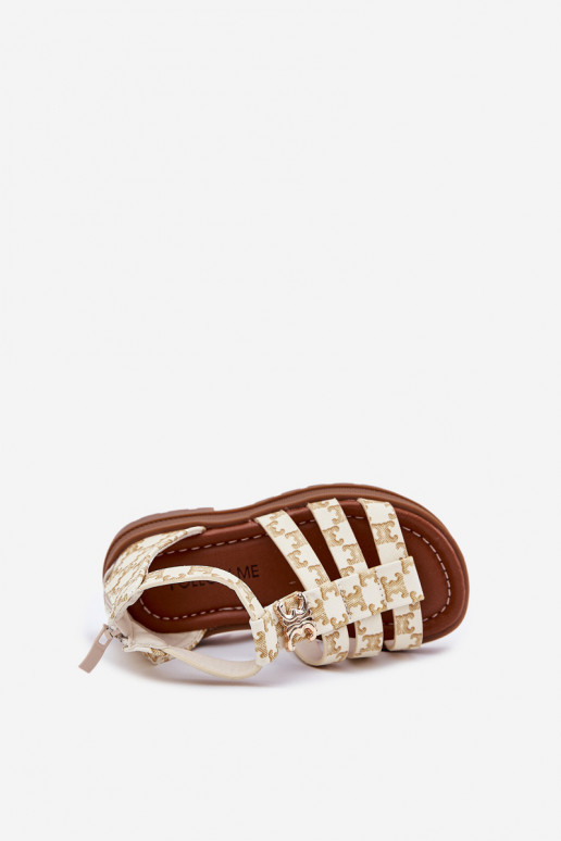 Bērnu sandales  Ze Zelta krāsasm Detalem smilšu krāsas Vesira Bērnu sandales  Ze Zelta krāsasm Detalem smilšu krāsas Vesira