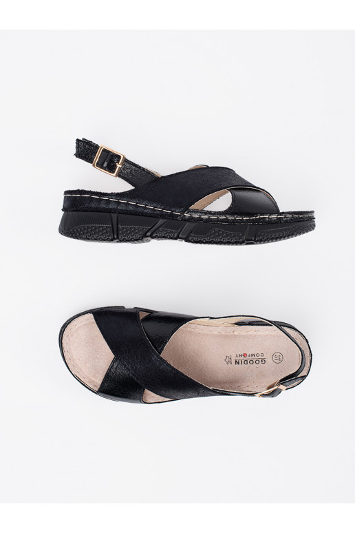 sandales Melnas krāsas  sandales Melnas krāsas