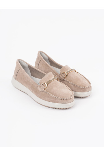 smilšu krāsas mokasīni  2