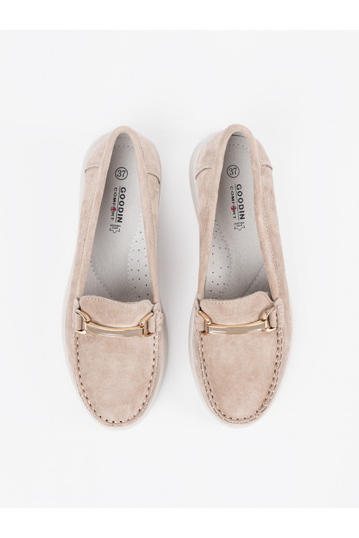 smilšu krāsas mokasīni  smilšu krāsas mokasīni