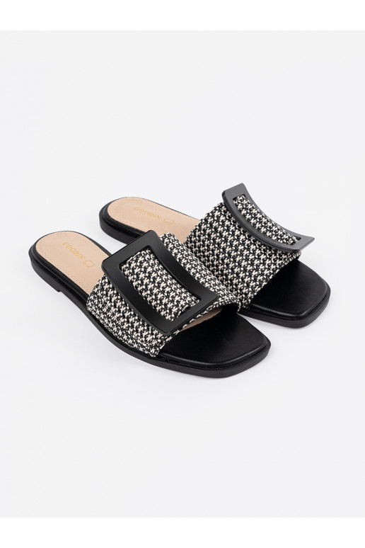 Tweedowe čības   melns-balta krāsa Tweedowe čības   melns-balta krāsa