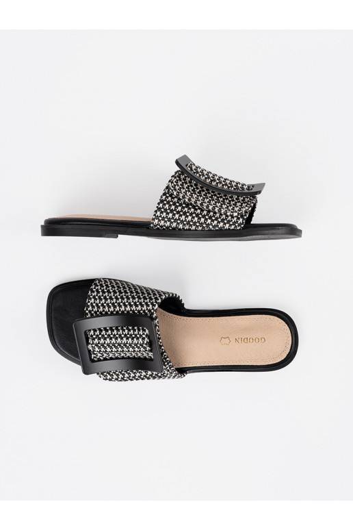 Tweedowe čības   melns-balta krāsa Tweedowe čības   melns-balta krāsa