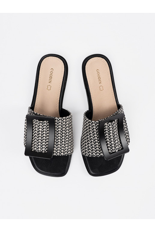 Tweedowe čības   melns-balta krāsa Tweedowe čības   melns-balta krāsa