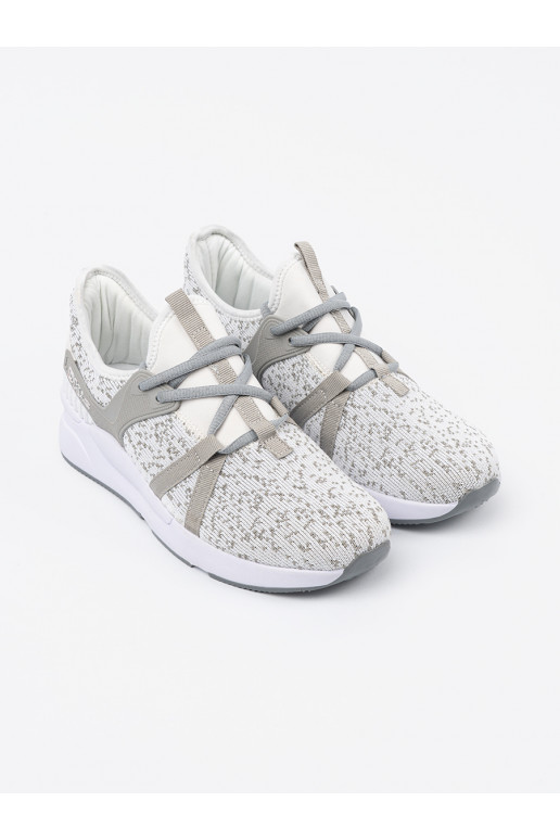 Sporta stila apavi balta krāsa-pelēkas krāsas Sporta stila apavi balta krāsa-pelēkas krāsas