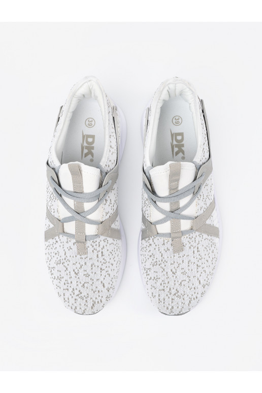 Sporta stila apavi balta krāsa-pelēkas krāsas Sporta stila apavi balta krāsa-pelēkas krāsas