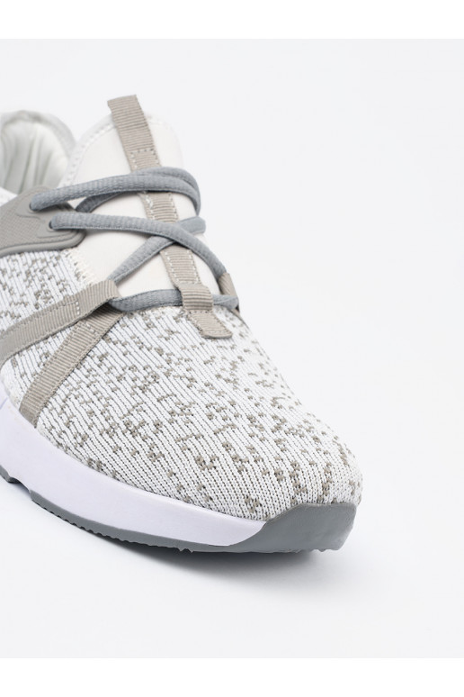 Sporta stila apavi balta krāsa-pelēkas krāsas Sporta stila apavi balta krāsa-pelēkas krāsas