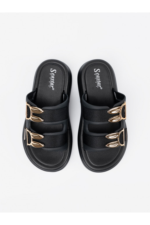 Čības ze mi klamrami ar platformu