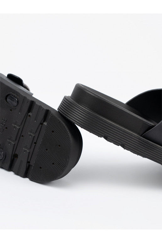 Čības Melnas krāsas ze mi klamrami