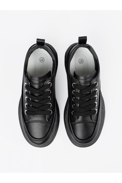 brīvā laika apavi Melnas krāsas ar platformu