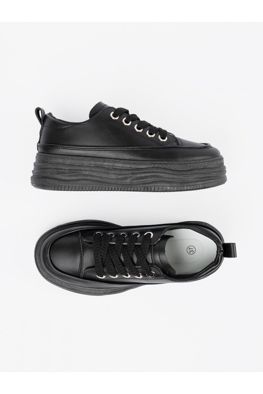 brīvā laika apavi Melnas krāsas ar platformu