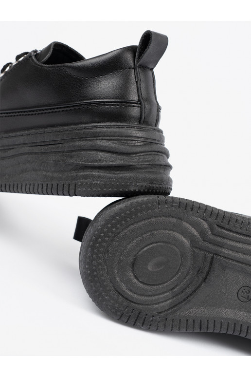 brīvā laika apavi Melnas krāsas ar platformu