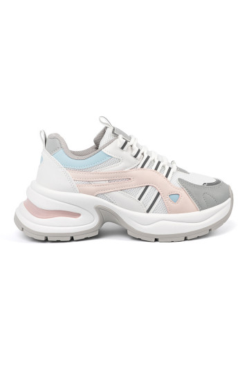 Pasteļkrāsas Sporta stila apavi ar platformu