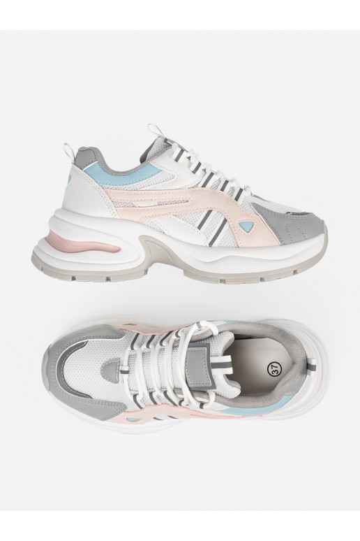 Pasteļkrāsas Sporta stila apavi ar platformu