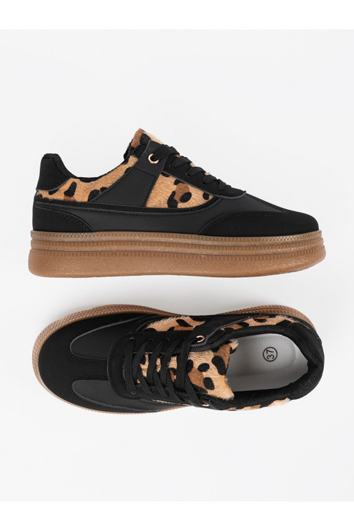  Melnas krāsas Sporta apavi z wstawkami 