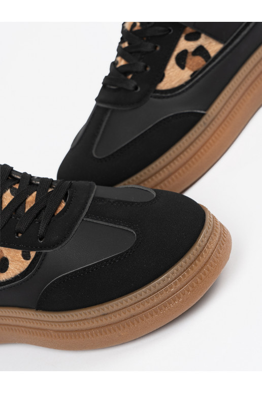  Melnas krāsas Sporta apavi z wstawkami 