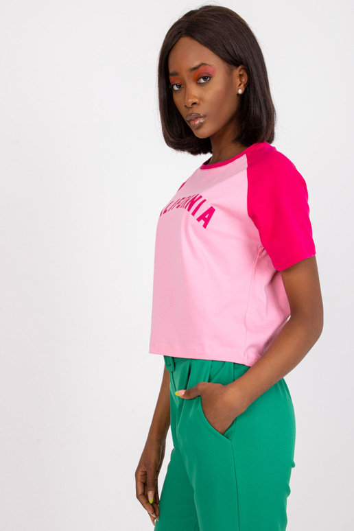 Rozā un fuksijas krāsas īss kokvilnas...