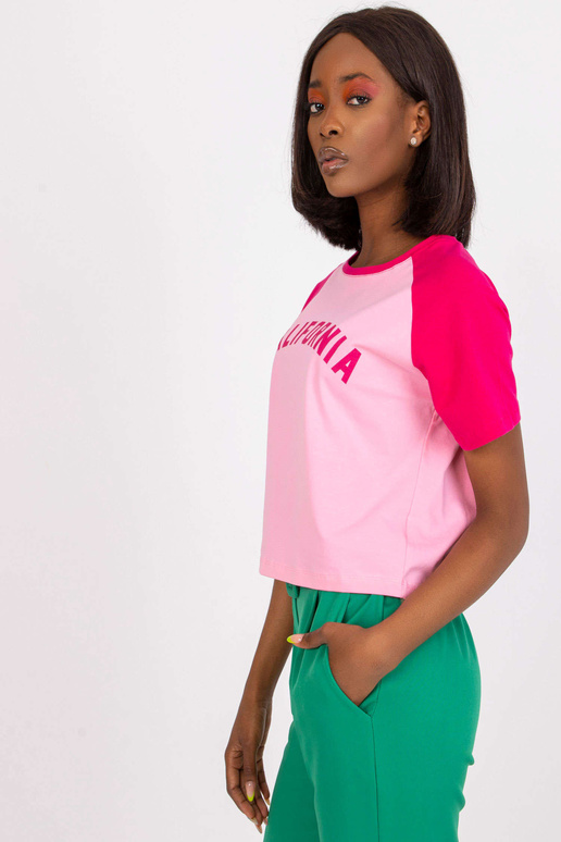 Rozā un fuksijas krāsas īss kokvilnas...