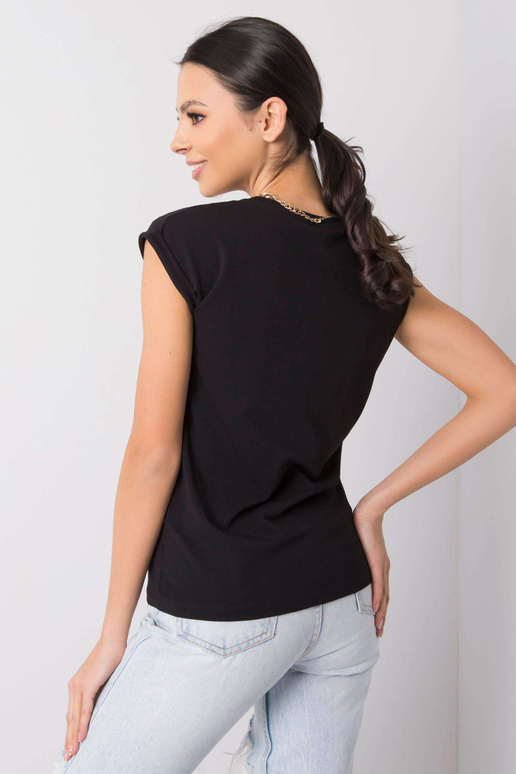 Melns Elisabetta T-krekls Melns Elisabetta T-krekls