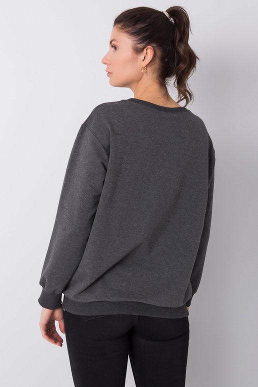 Tumši pelēks sporta krekls ar Trisha...