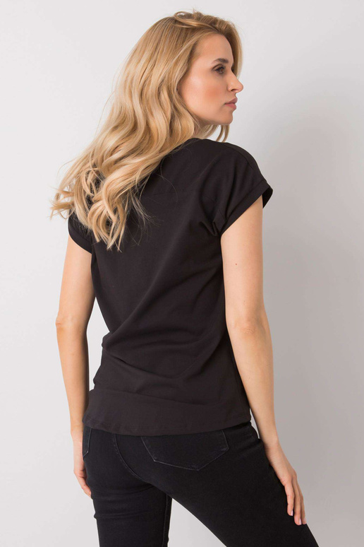 Melns T-krekls ar Hollis apdruku