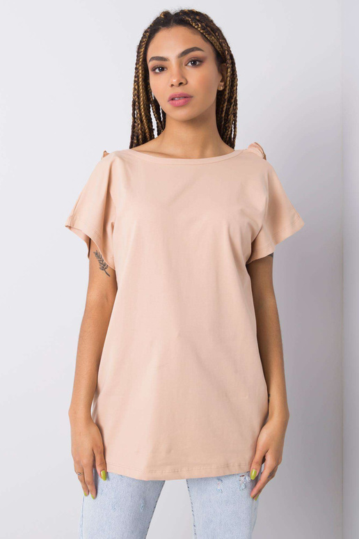 Bēša blūze ar volāniem Leanne