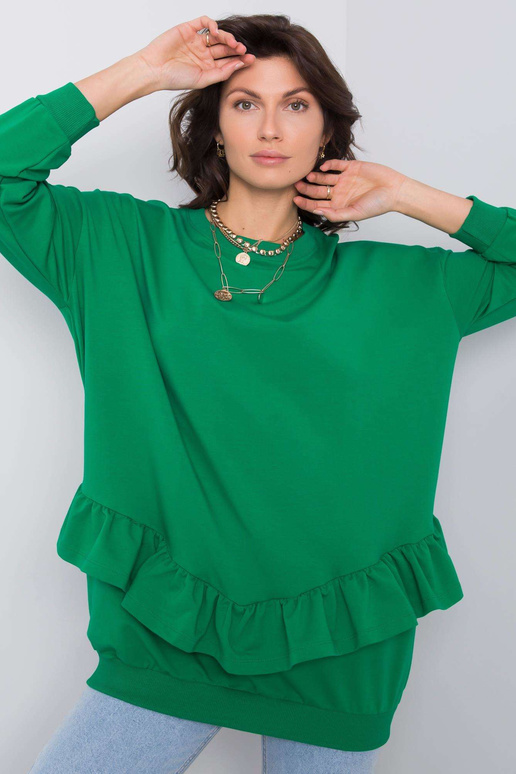 Sanvi zaļš džemperis bez kapuces Sanvi zaļš džemperis bez kapuces