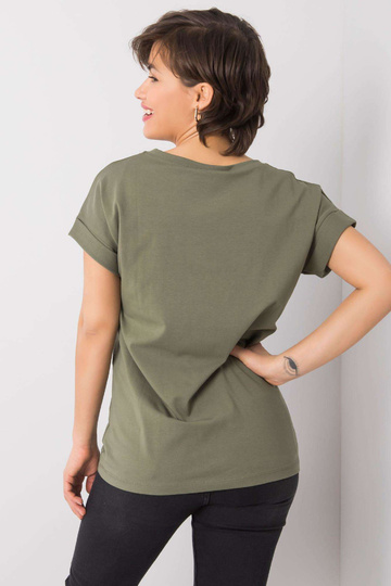 Haki krāsas t-krekls ar... 2