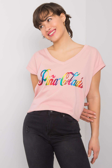 Netīri rozā T-krekls ar...