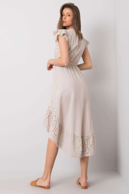 Bēša kleita ar volānu Maisie OCH BELLA Bēša kleita ar volānu Maisie OCH BELLA