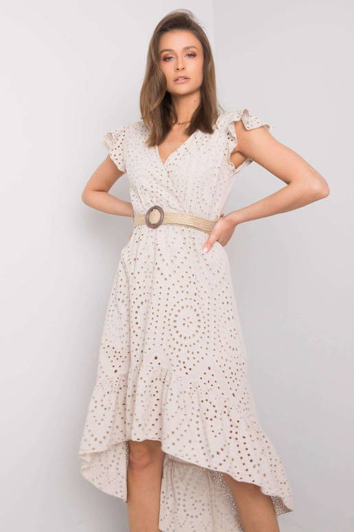 Bēša kleita ar volānu Maisie OCH BELLA Bēša kleita ar volānu Maisie OCH BELLA